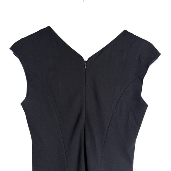 Armani Collezioni Italian Midnight Blue White Colorblock Sheath Dress Size 4 - Picture 6 of 8